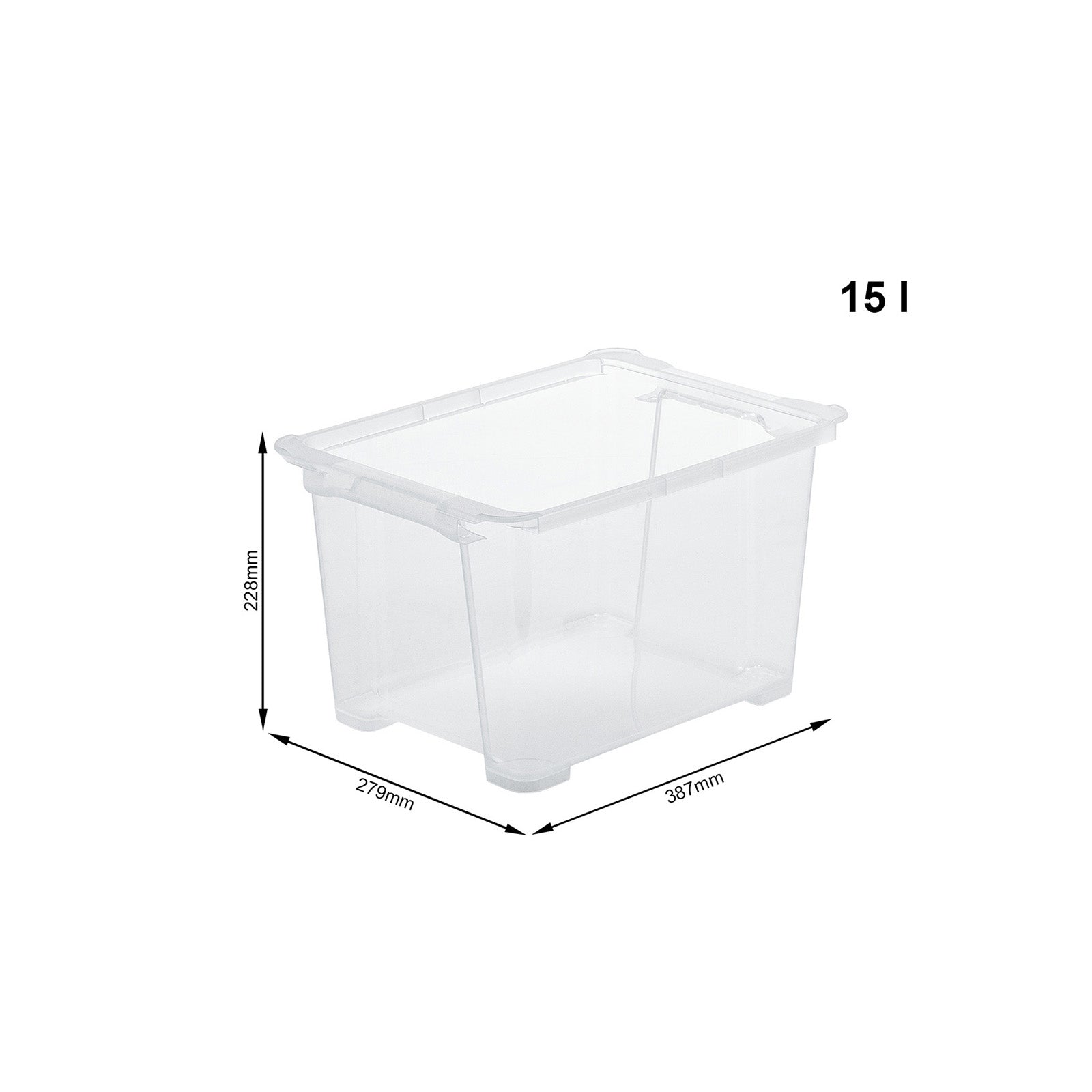 rotho-evo-easy-box-15-l-transparent-aufbewahrungsbox-stapel image 4