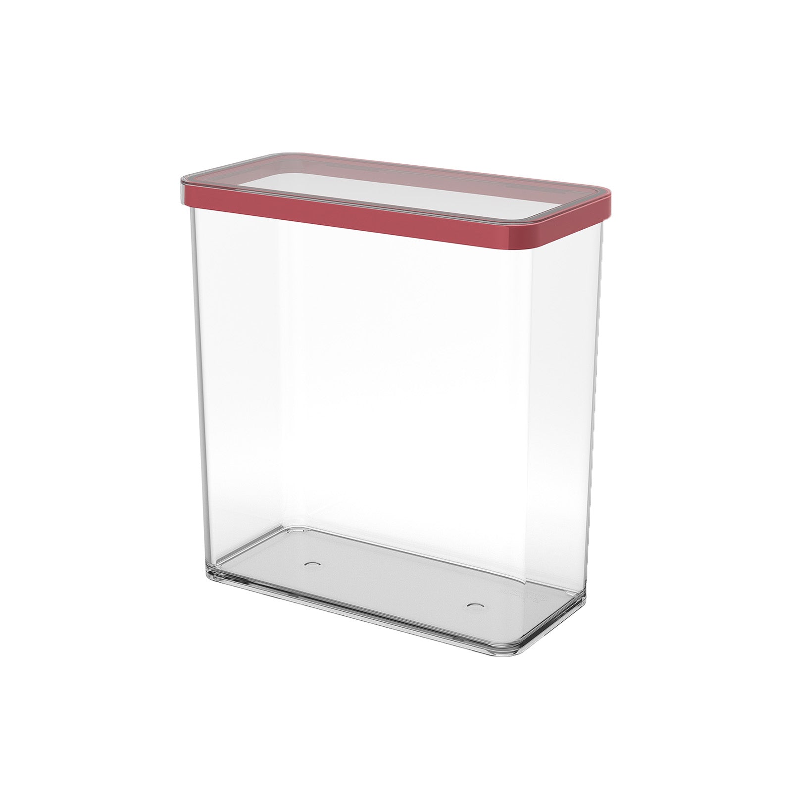 rotho-loft-vorratsdose-3-2l-rechteckig-transparent-rot image 5
