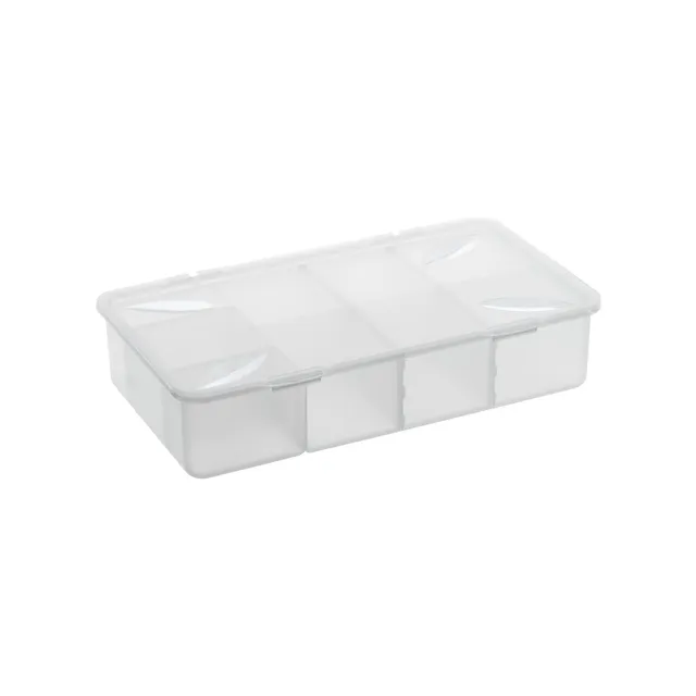 rotho-snappy-box-3-l-transparent-mit-flexiblen-f-chern image 1