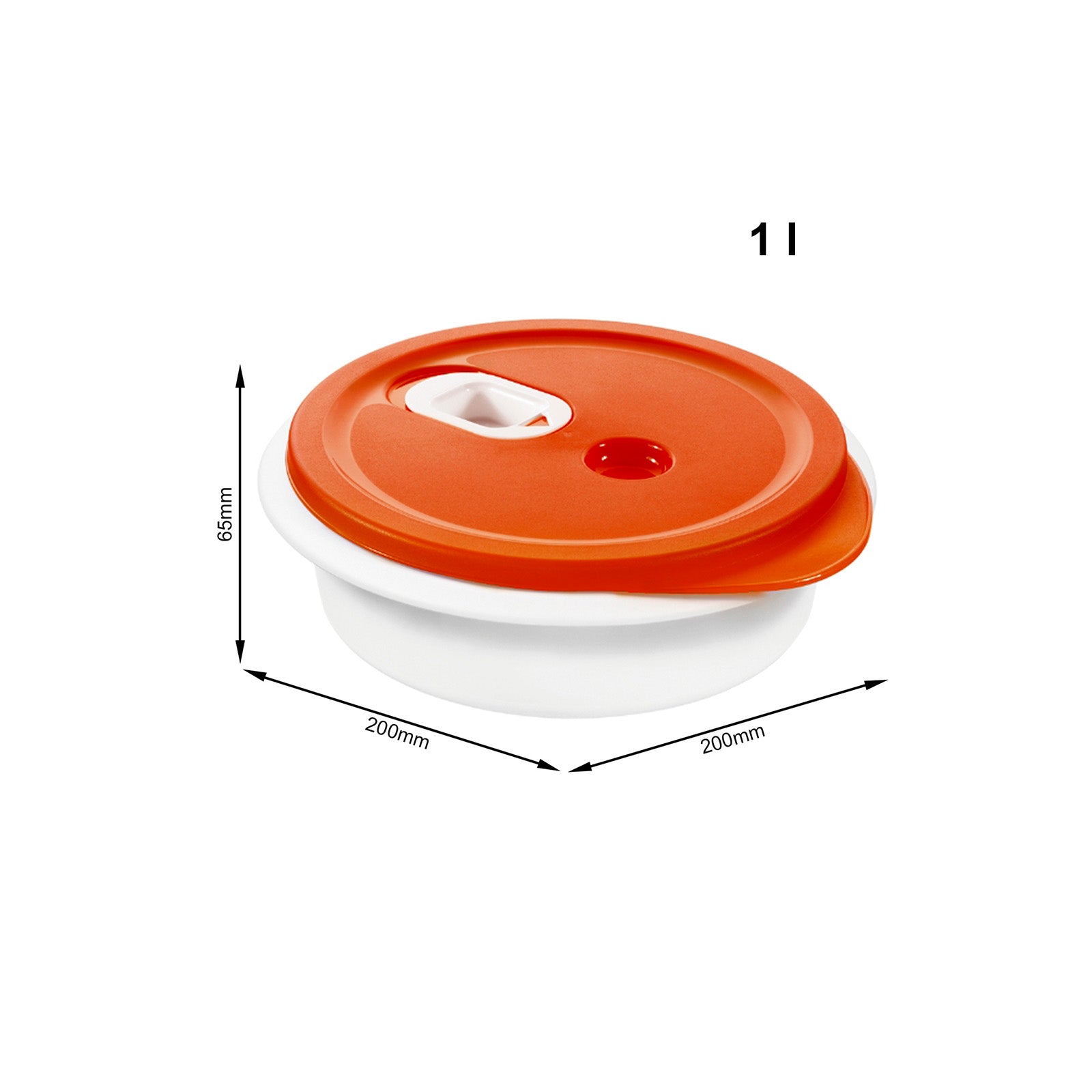 rotho-clever-mikrowellenteller-tief-1-l-rot-mit-deckel image 4