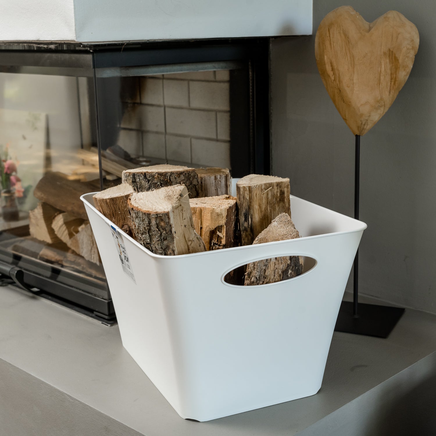 rotho-living-box-24-l-anthrazit-mit-griff-robust image 2