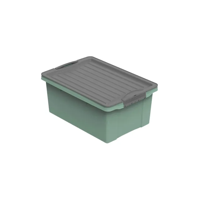 rotho-compact-stapelbox-a4-13-l-gr-n-aufbewahrungsbox image 1