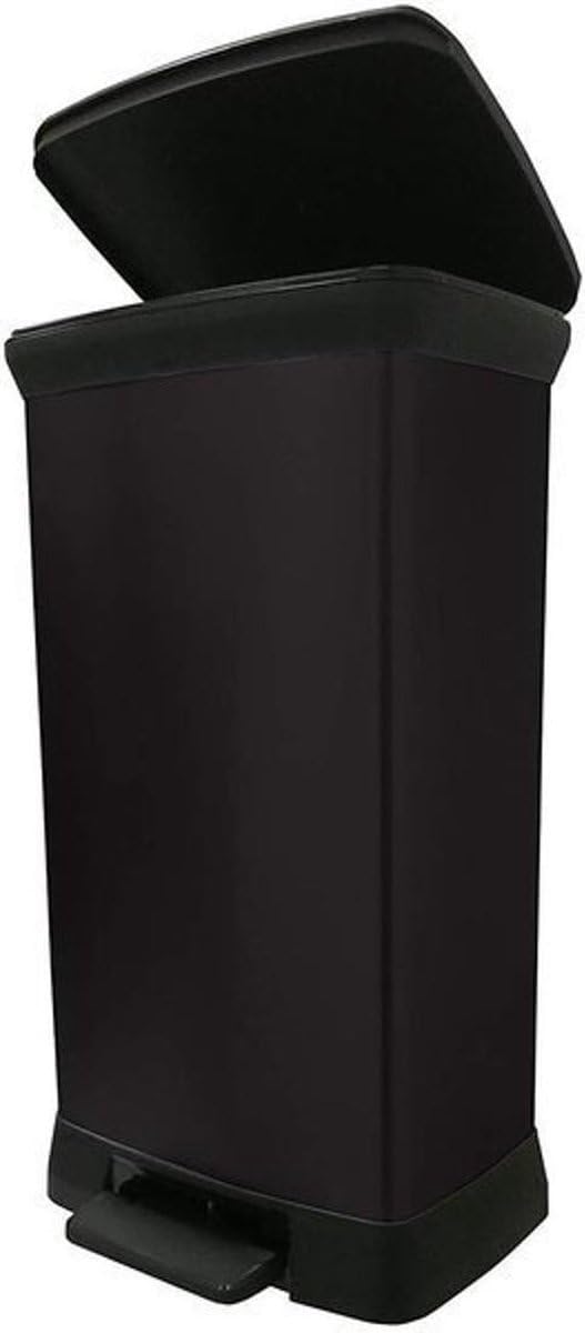 curver-decobin-treteimer-50l-schwarz-m-lleimer-mit-deckel image 2