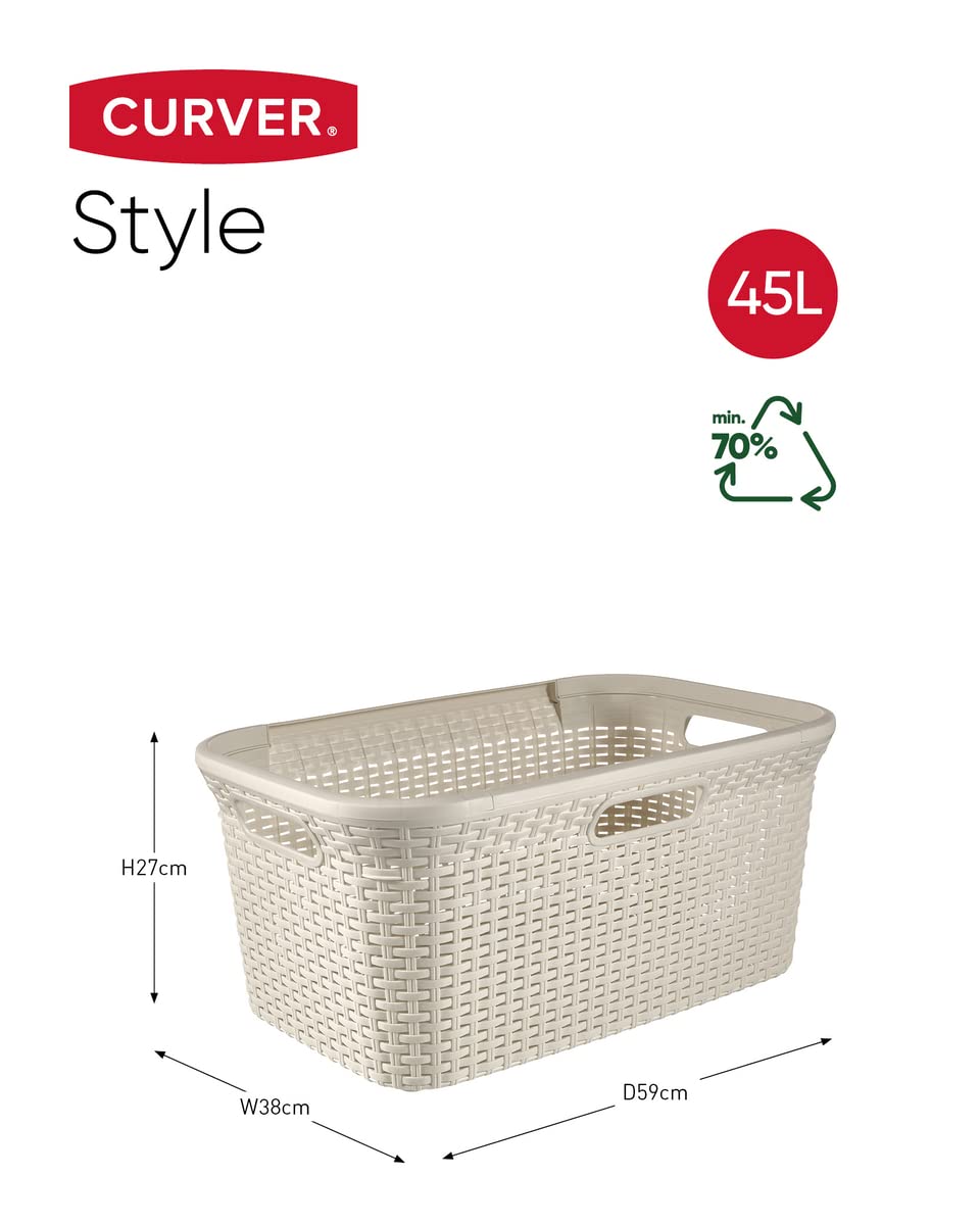 curver-style-w-schebox-45-l-creme-rattan-optik image 2