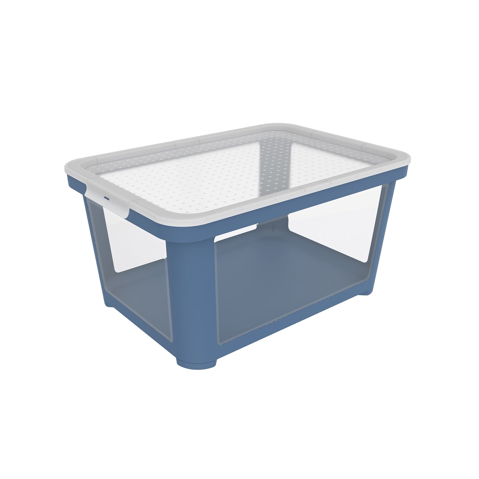 rotho-albris-box-mit-deckel-45-l-mistelwei-transparent image 2