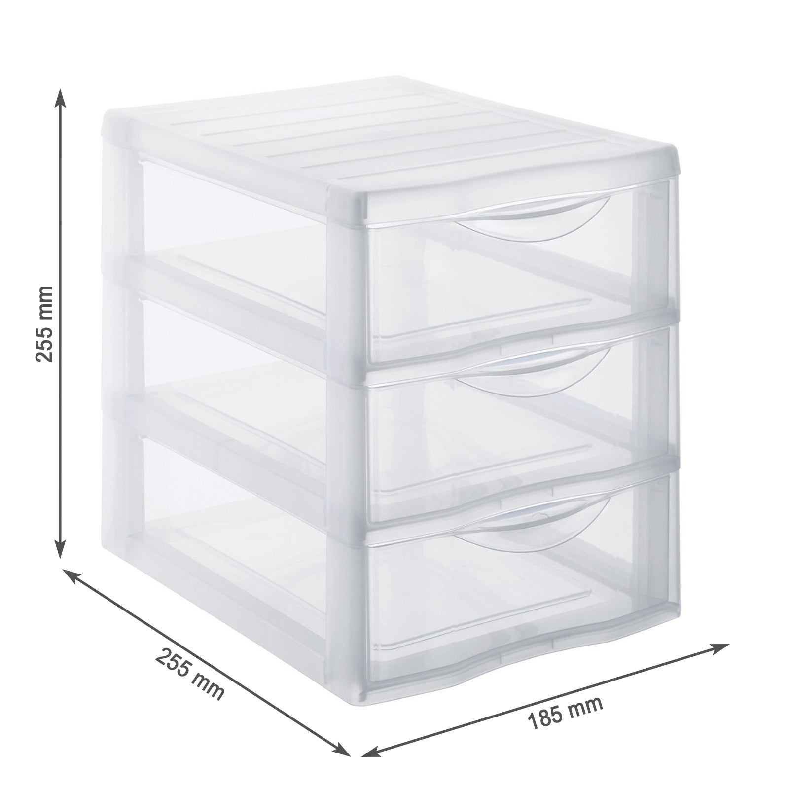 rotho-orgamix-schubladenbox-3-sch-be-din-a5-transparent-stapelbar image 4