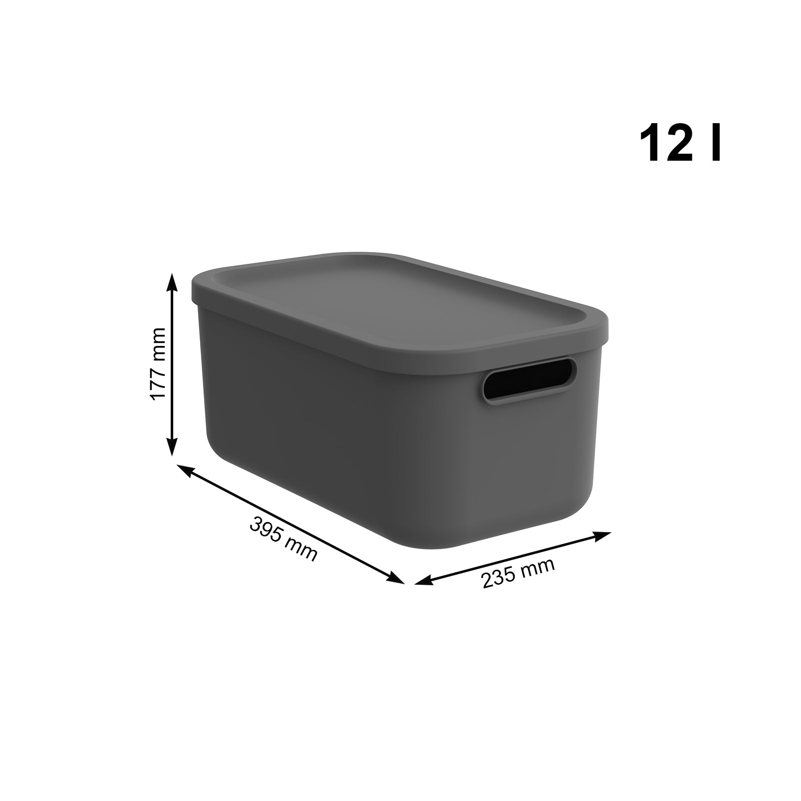 rotho-albula-light-aufbewahrungsbox-12-l-2er-set-anthrazit-deckel image 3