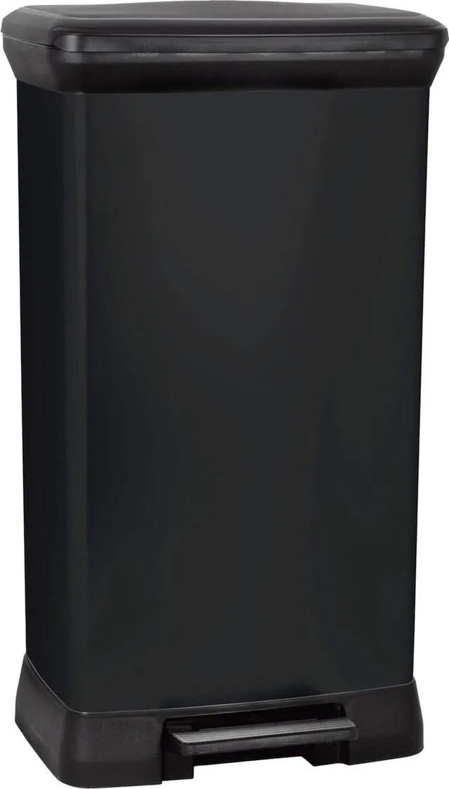 curver-decobin-treteimer-50l-schwarz-m-lleimer-mit-deckel image 1
