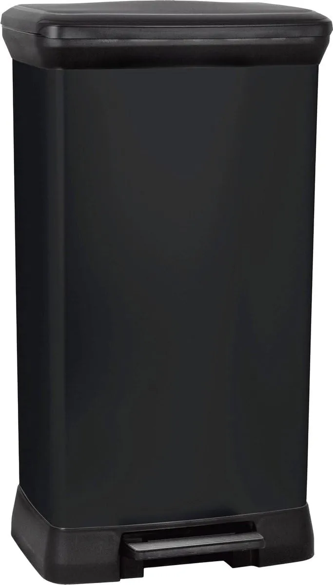 curver-decobin-treteimer-50l-schwarz-m-lleimer-mit-deckel image 1