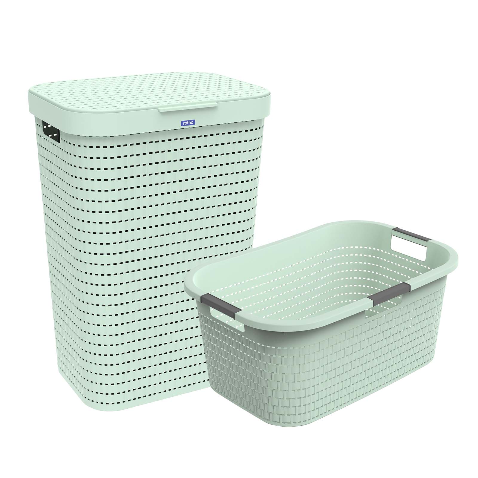 rotho-country-w-schekorb-2er-set-anthrazit-40-50l-rattan image 4