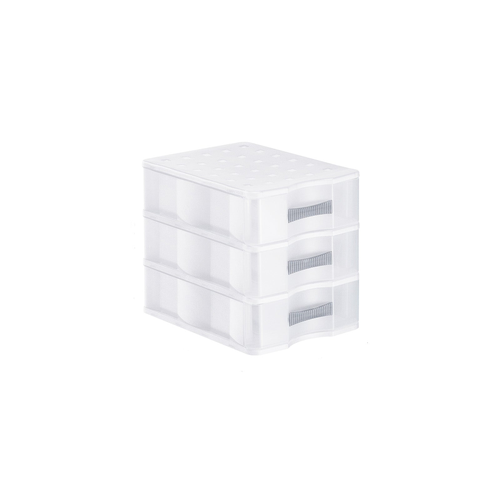 rotho-quadrix-schubladenbox-a5-3-sch-be-transparent-stapelbar image 1