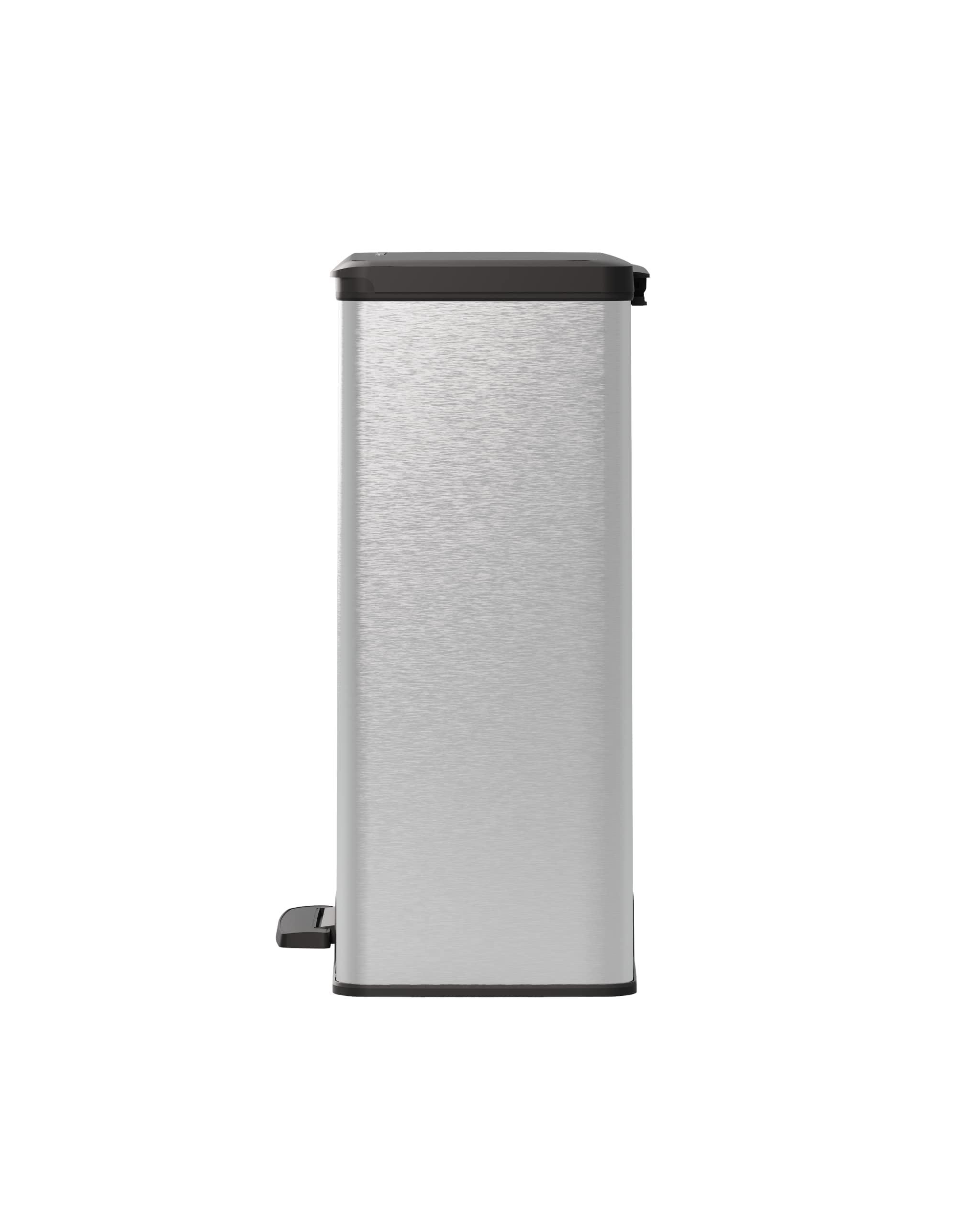 curver-decobin-m-lleimer-65l-silber-metallic-treteimer-edelstahloptik image 6