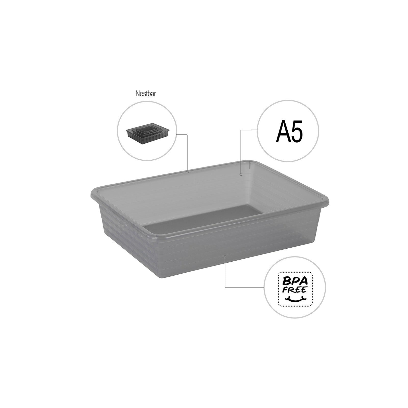 rotho-linus-formatk-rbchen-din-a5-transparent-stapelbar image 4