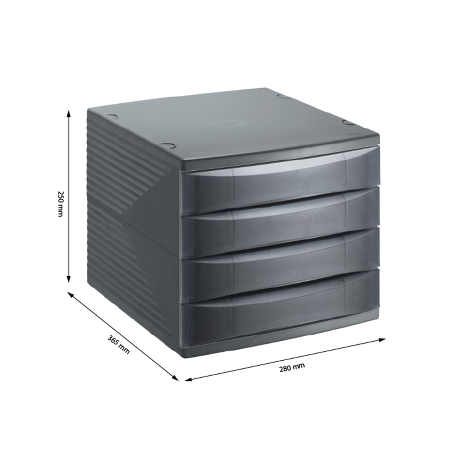 rotho-quadra-b-robox-a4-4-sch-be-anthrazit-stapelbar image 7